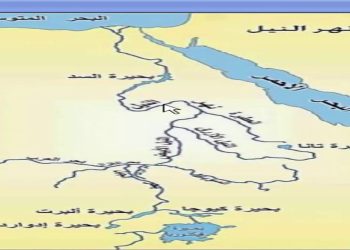 خريطة-نهر-النيل-في-مصر